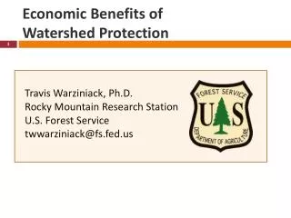 Economic Benefits of Watershed Protection