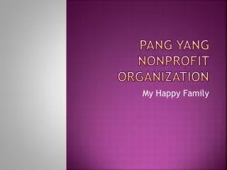 Pang Yang Nonprofit Organization
