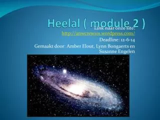 heelal module 2