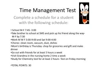 Time Management Test