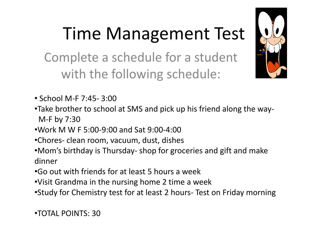 Time Management While Testing PPT - Time Management Test PowerPoint Presentation, free download - ID ...