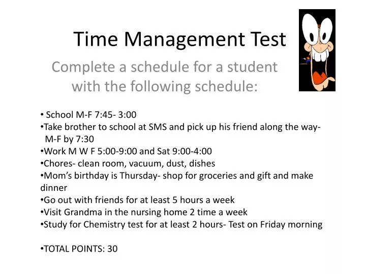 time management test