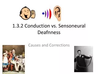 1.3.2 Conduction vs. Sensoneural Deafnness