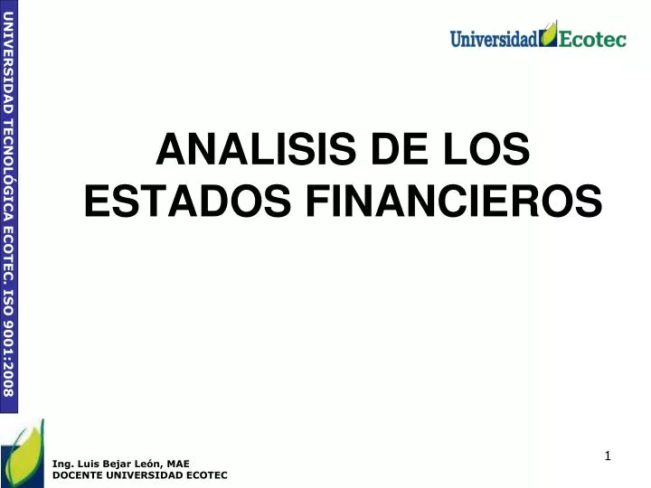 analisis de los estados financieros