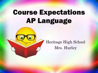 Course Expectations AP Language