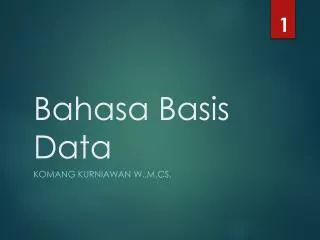 bahasa basis data