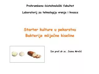 prehrambeno biotehnolo ki fakultet laboratorij za tehnologiju vrenja i kvasca