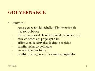 gouvernance