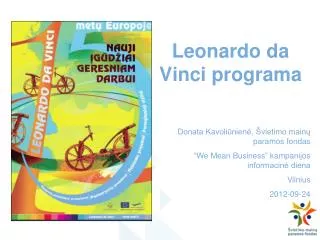 leonardo da vinci programa