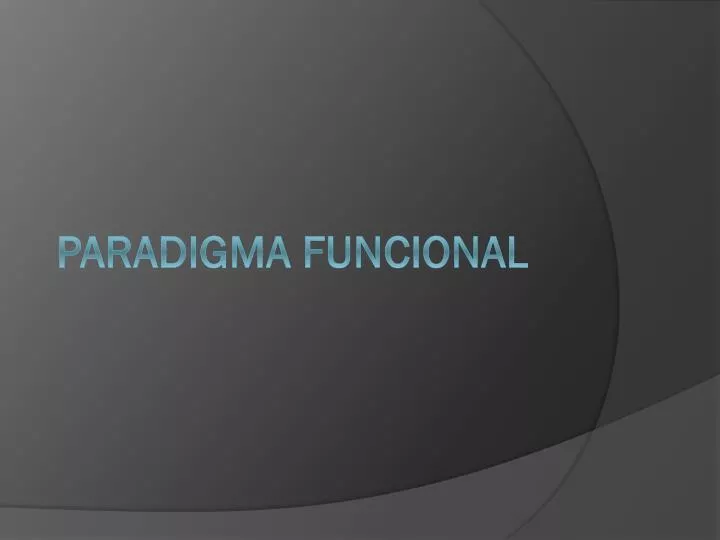 paradigma funcional