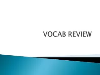 vocab review