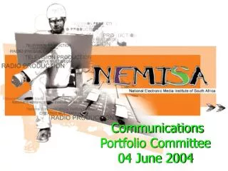 Communications Portfolio Committee 04 June 2004