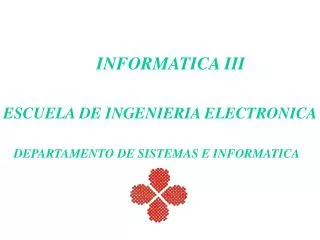 INFORMATICA III