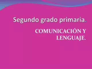 segundo grado primaria