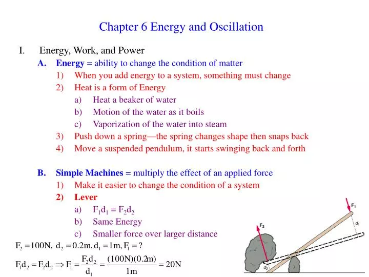 chapter 6 energy and oscillation