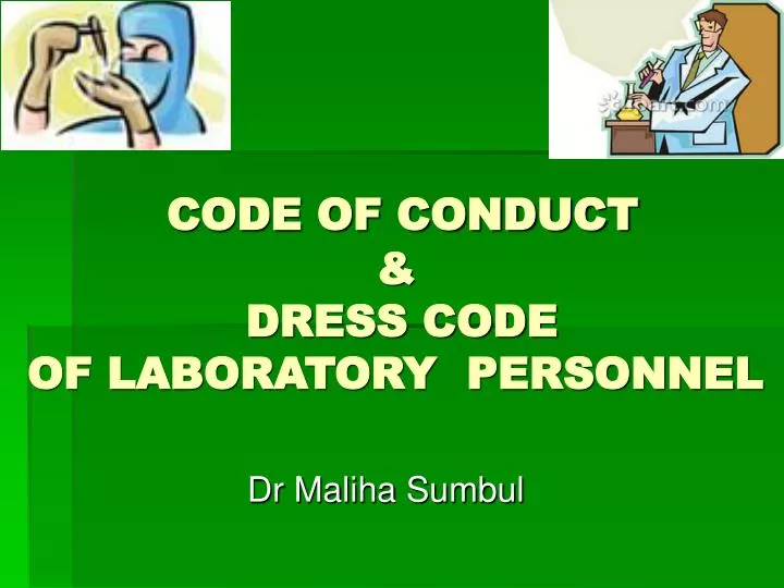 code of conduct dress code of laboratory personnel