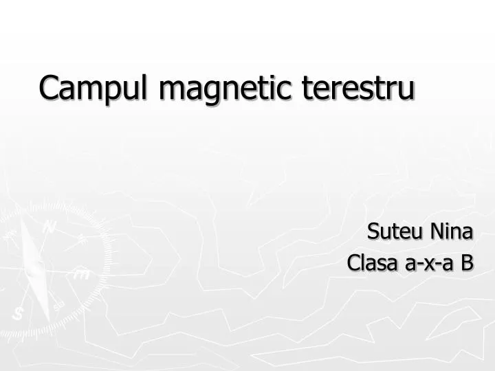 campul magnetic terestru