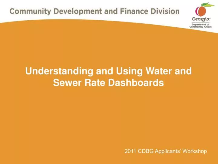 understanding and using water and sewer rate dashboards