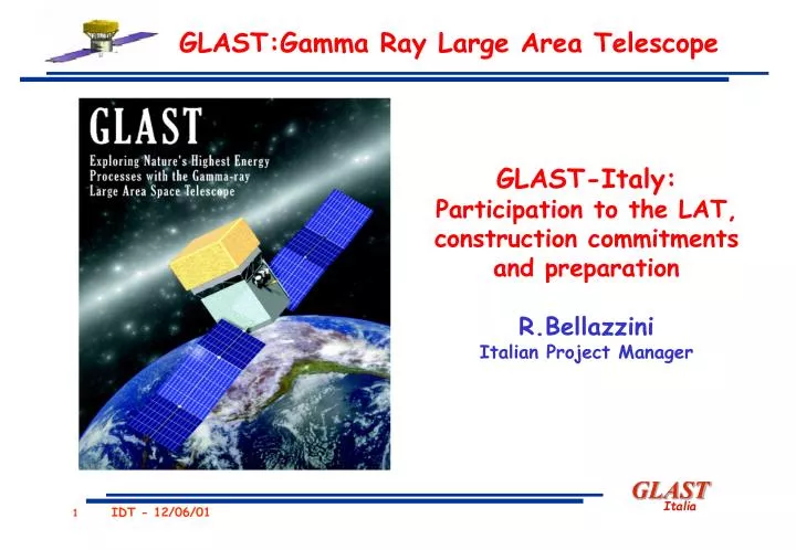 glast gamma ray large area telescope
