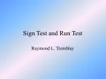 Sign Test and Run Test - slide 1