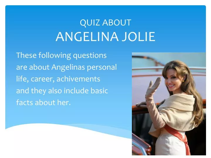 quiz about angelina jolie