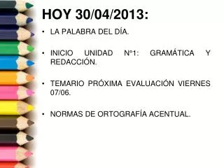 hoy 30 04 2013