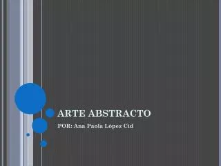 arte abstracto