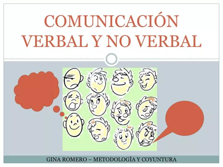 comunicaci n verbal y no verbal