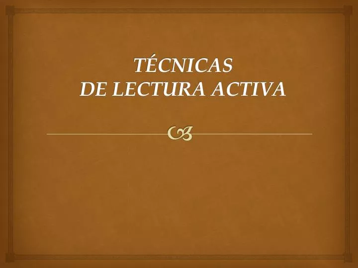 t cnicas de lectura activa