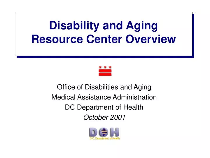disability and aging resource center overview