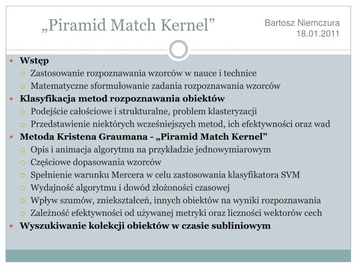 piramid match kernel