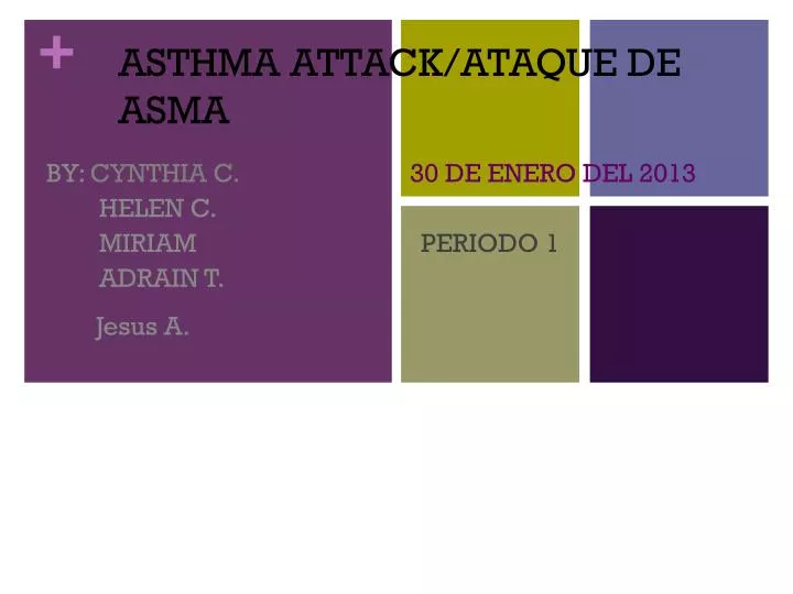 asthma attack ataque de asma