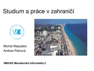 studium a pr ce v zahrani