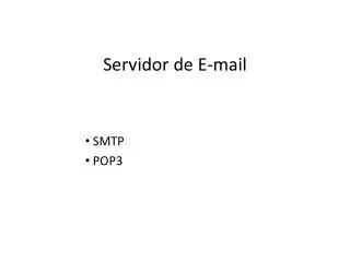smtp pop3
