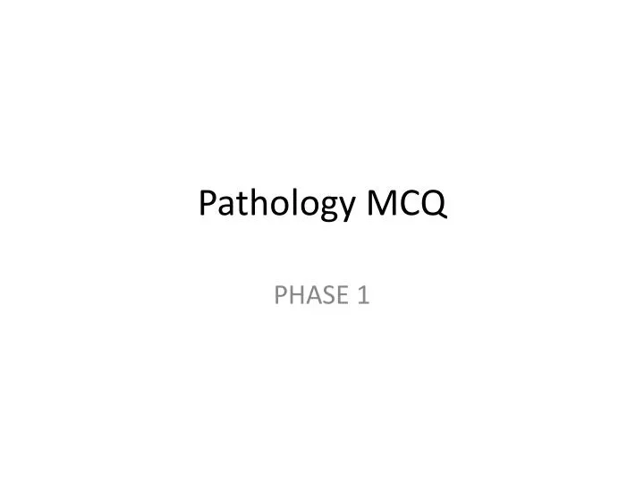 pathology mcq
