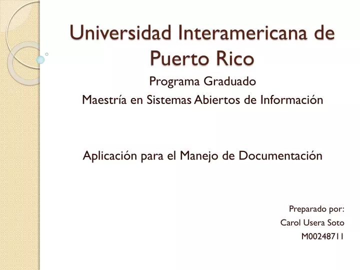 universidad interamericana de puerto rico