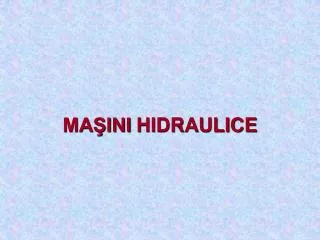 ma ini hidraulice