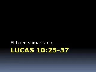 el buen samaritano
