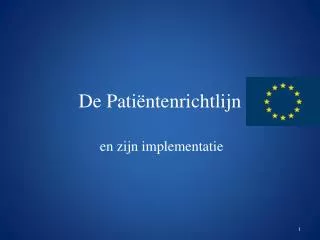 de pati ntenrichtlijn