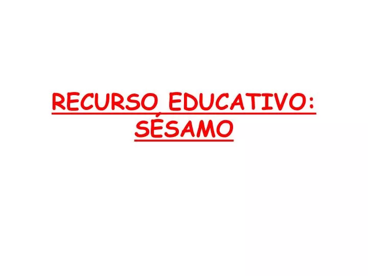 recurso educativo s samo