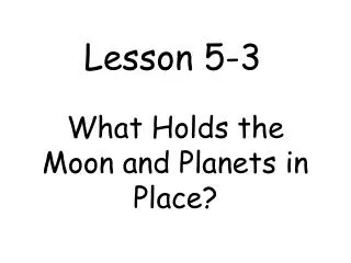 Lesson 5-3