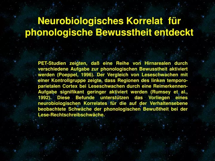 neurobiologisches korrelat f r phonologische bewusstheit entdeckt