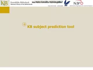 KB subject prediction tool