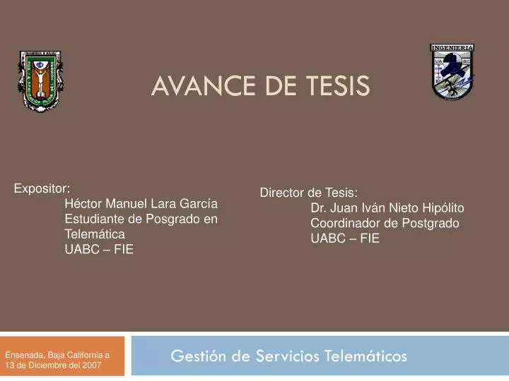 avance de tesis