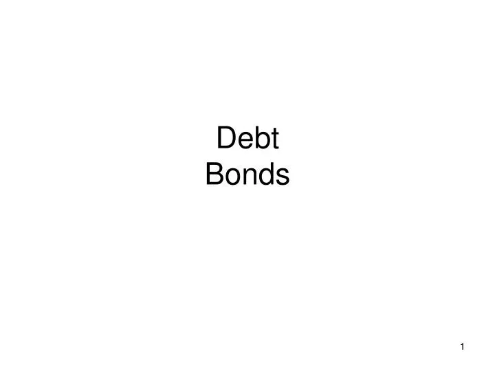 debt bonds