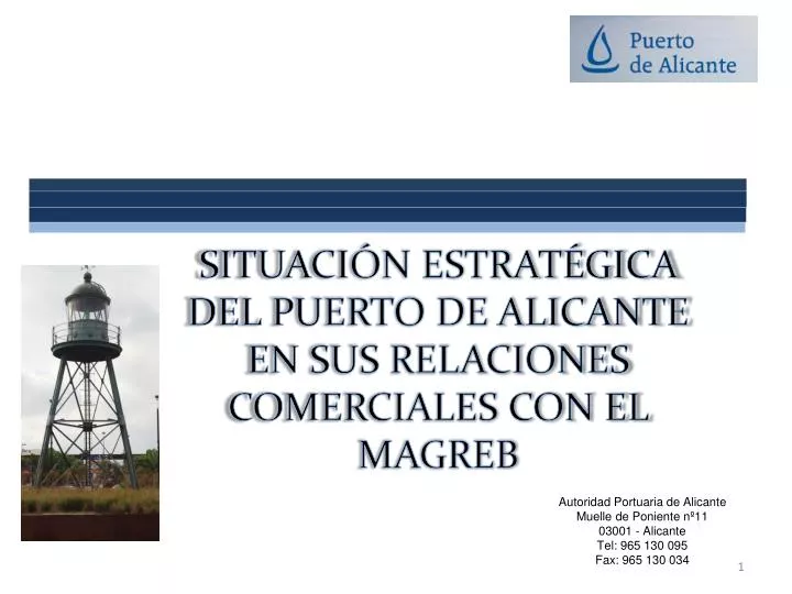 situaci n estrat gica del puerto de alicante en sus relaciones comerciales con el magreb