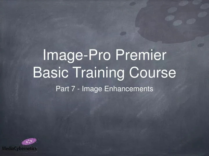 image pro premier basic training course