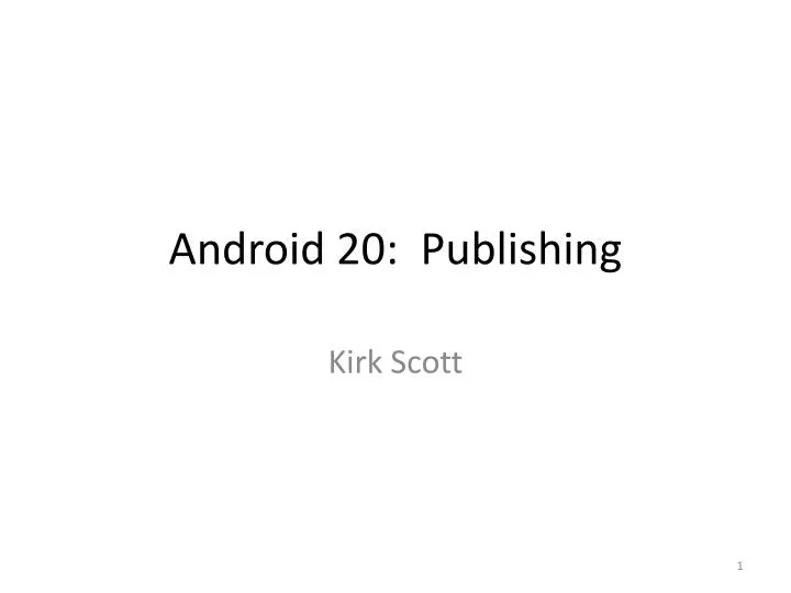 android 20 publishing