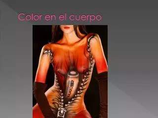 color en el cuerpo