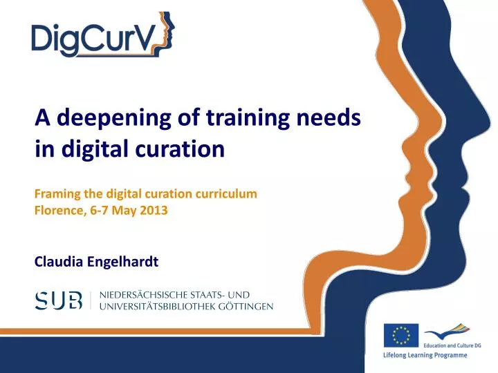 a deepening of training needs in digital curation